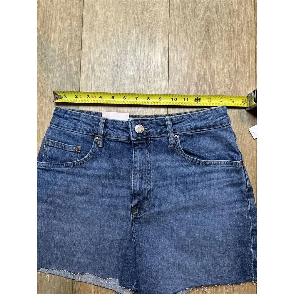 N.Y.L. Denim Shorts Junior Women Cut Off Blue Denim NEW Stretch‎